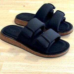 Rag & Bone Black Womens Parque Slide Sandals 36.5